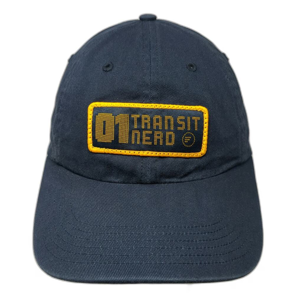 Richardson Baseball Cap Blue One Size Transit Nerd Patch Slideback Cotton Hat